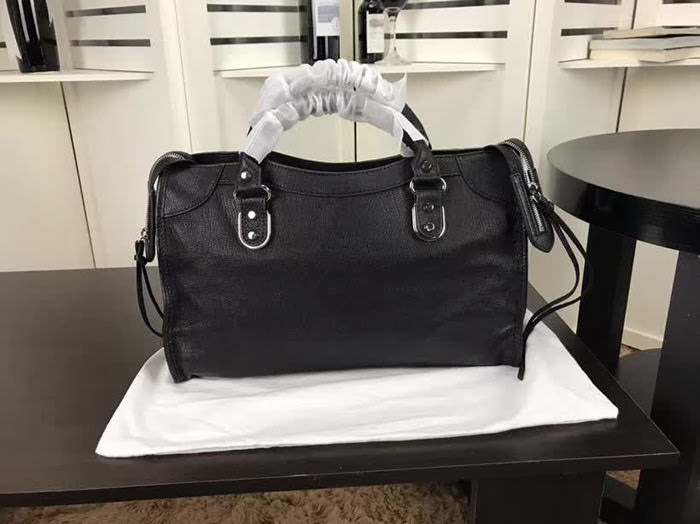 BALENCIAG巴黎世家 原單品質 經典機車 原版山羊皮銀邊 包邊五金款 手提肩背斜挎包  BL1414